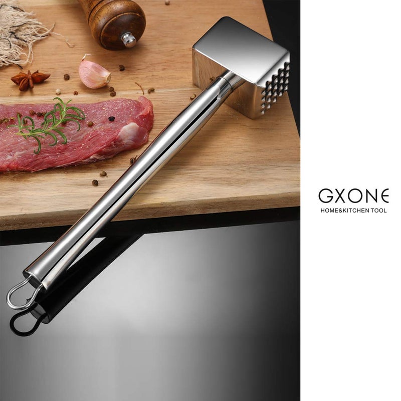 GXONE Meat Tenderizer,304 Stainless Steel Heavy Sturdy Meat Mallet/Pounder/Hammer Tool(1.65lb) - Image 5